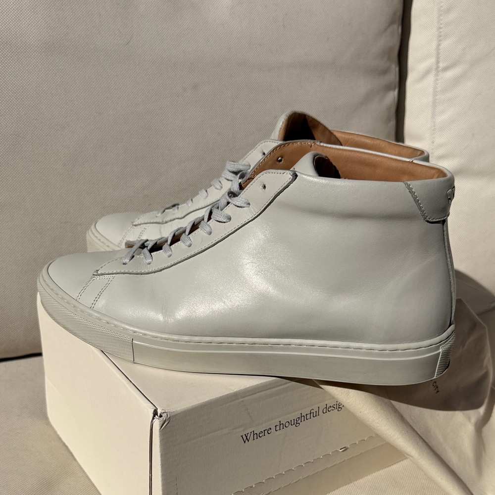 KOIO Capri Mid in Sandstone Gray Italian Leather - Picture 3 of 9